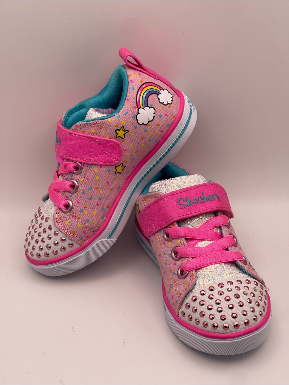 NWT Skechers Twinkle Toes Unicorn Craze Light-Up Sneakers Toddler Size 8